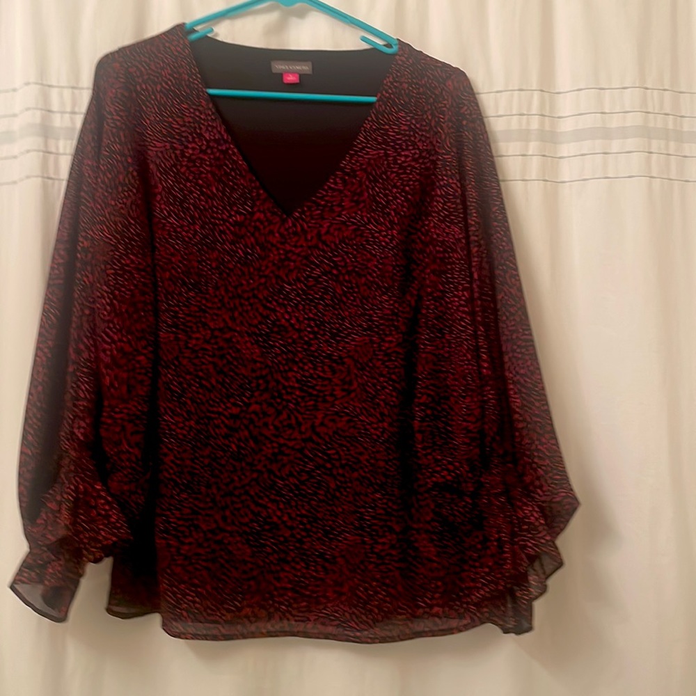 Vince Camuto lightly worn top.  Wore once.  Excellent condition. Size small.